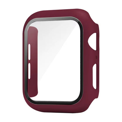Glass+Cover for Apple Watch Case 9 8 7 6 SE 5 Iwatch Accessorie Screen Protector Apple Watch Serie 44Mm 40Mm 41Mm 45Mm 42Mm 38Mm