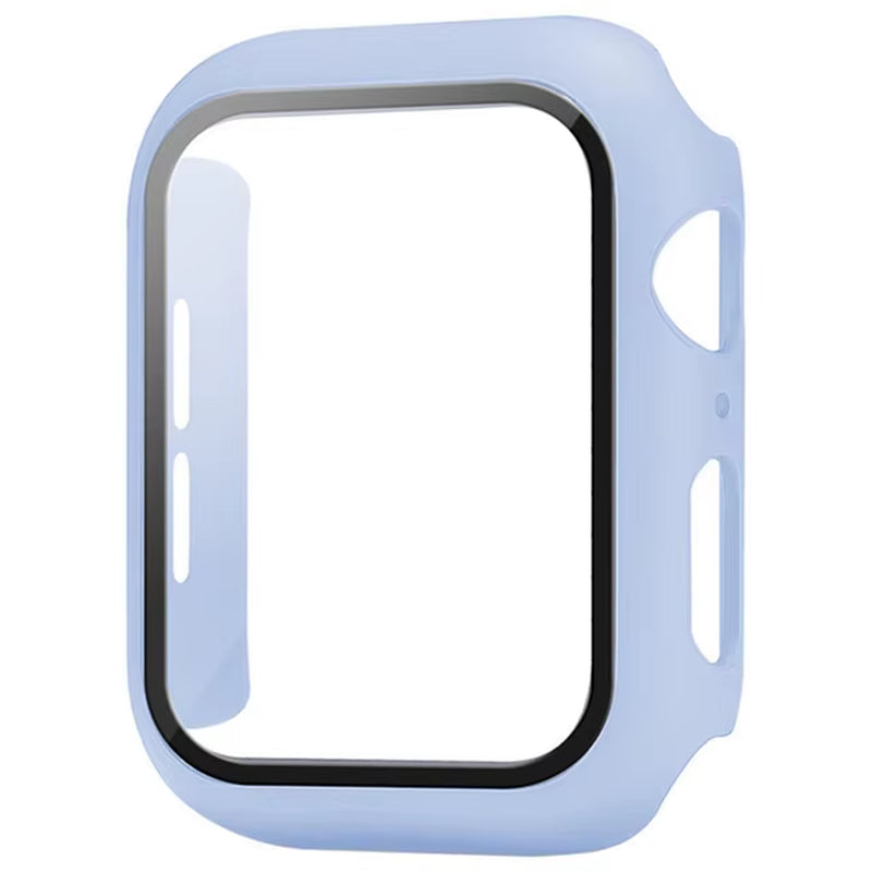 Glass+Cover for Apple Watch Case 9 8 7 6 SE 5 Iwatch Accessorie Screen Protector Apple Watch Serie 44Mm 40Mm 41Mm 45Mm 42Mm 38Mm